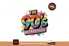 The nineties retro styles rainbow graphic image Product Image 1