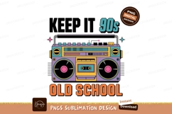 Retro boombox nineties old school image Product Image 1