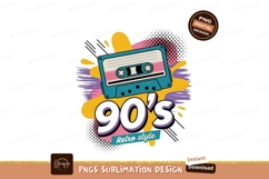 Retro cassette tape nineties music image Product Image 1