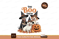 Happy Halloween Dogs Witch Hats Pumpkin image Product Image 1