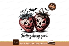 Halloween strawberries with spooky faces strawberry Product Image 1