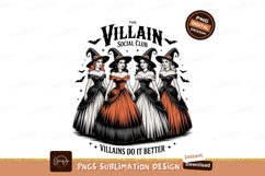 Four witches in vintage dresses and hats women Product Image 1
