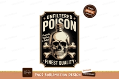 Skull Poison Bottle Crossed Bones cork Product Image 1