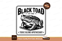 Black toad toxic blend apothecary frog amphibian Product Image 1