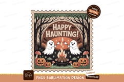 Happy Haunting Ghosts Roasting Marshmallows halloween Product Image 1