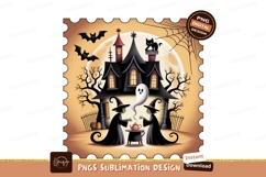 Witches brew spooky potion under moon halloween ghost Product Image 1