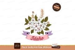 White Blossoms Pink Ribbon Idaho image Product Image 1