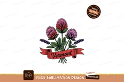 Floral bouquet with Vermont ribbon flowers clover Product Image 1