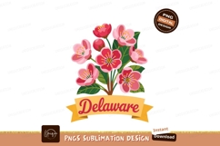 Pink red flowers with green leaves and yellow ribbon Product Image 1