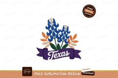 Bluebonnets with Texas banner flowers floral Product Image 1