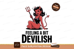 Tempting devil woman with trident black Product Image 1