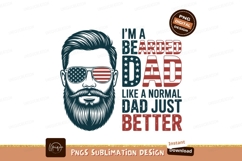 Bearded dad sunglasses patriotic father Product Image 1