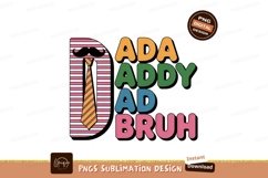 Daddy Bruh Tie mustache pink Product Image 1