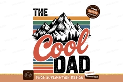 Retro mountain sunset cool dad image Product Image 1