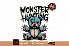 Spiked teddy bear monster hunting image Product Image 1