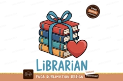 Stacked books heart ribbon image Product Image 1