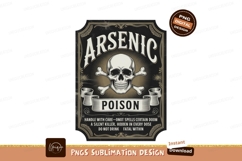 Arsenic skull poison label bones Product Image 1