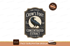 Black crow concentrated extract label witch dark Product Image 1