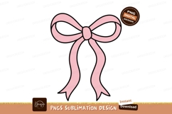 Pink ribbon bow gift decoration Product Image 1