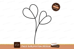 Two heart shaped leaves on stem plant hearts Product Image 1