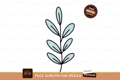 Pale blue leaves on dark background leaf plant Product Image 1