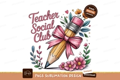 Teacher Social Club With Floral Elements Product Image 1