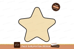 Creamy star shape outline yellow Product Image 1