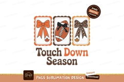 Football season bows leaves touch down Product Image 1