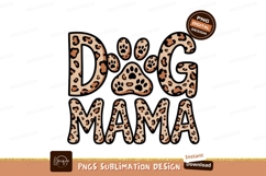 Leopard Print Dog Mama Sublimation Png Product Image 1