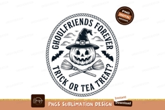 Pumpkin witch hat broom bats Halloween Product Image 1
