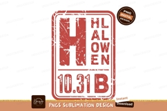 Distressed Halloween Stamp Graphic image Product Image 1