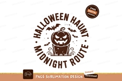 Spooky pumpkin tombstone bats halloween Product Image 1