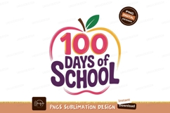 100 Days Of School Sublimation Png Product Image 1