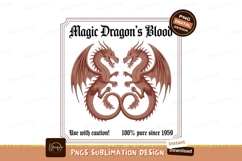 Two dragons facing each other mythical creatures Product Image 1