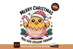Festive chick wearing santa hat christmas candy Product Image 1