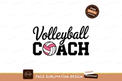 Volleyball Coach Design With Ball Graphic Art Product Image 1