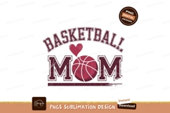 Basketball Mom Graphic Sublimation Png Design Product Image 1