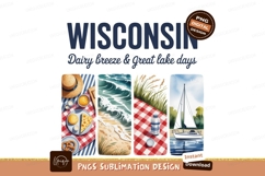 Wisconsin picnic beach sailing lake Product Image 1