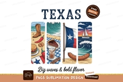 Texas boot pie flag sausage waves burger chili Product Image 1