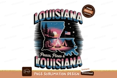 Louisiana camping sunset nature scene tent campfire Product Image 1