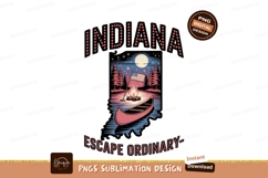 Indiana camping canoe bonfire night image Product Image 1