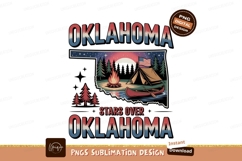 Oklahoma camping canoe campfire stars image Product Image 1