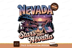 Nevada camping sunset waterfall stars image Product Image 1