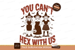 Witches Halloween friends spooky bats pumpkin Product Image 1