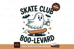 Ghost skateboarding with coffee bats Product Image 1