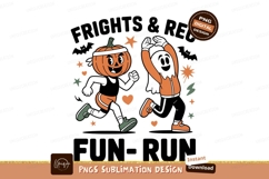 Spooky pumpkin character dancing with stars and hearts Product Image 1