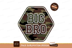 Camouflage Big Brother Sublimation Design Illustration Product Image 1