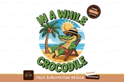 Relaxing alligator beach vacation palm Product Image 1
