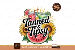 Tanned Tipsy Drinks Sunflowers Watermelon summer beverage Product Image 1