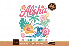 Aloha tropical wave floral palm image Product Image 1